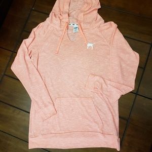Pink S Orange Hoody Sweater